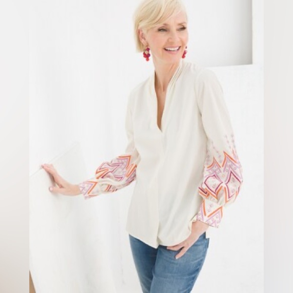 Embroidered Blouse Size 16/18